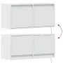 Wand-TV-Möbel mit LED-Lichtern in Weiß 80x31x35 cm von , TV-Möbel - Ref: Foro24-852355, Preis: 59,29 €, Rabatt: %
