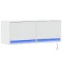 TV-Wandmöbel mit LED-Lichtern, weiß, 100x31x35 cm. von , TV-Möbel - Ref: Foro24-852362, Preis: 65,49 €, Rabatt: %