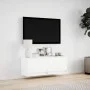 TV-Wandmöbel mit LED-Lichtern, weiß, 100x31x35 cm. von , TV-Möbel - Ref: Foro24-852362, Preis: 65,49 €, Rabatt: %