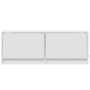 Mueble de TV de pared con luces LED blanco 100x31x35 cm de , Muebles TV - Ref: Foro24-852362, Precio: 66,24 €, Descuento: %