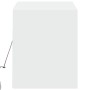 Mueble de TV de pared con luces LED blanco 100x31x35 cm de , Muebles TV - Ref: Foro24-852362, Precio: 66,24 €, Descuento: %