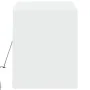 Wall-mounted TV stand with LED lights white 100x31x35 cm by , TV Furniture - Ref: Foro24-852362, Price: 65,49 €, Discount: %