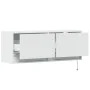 TV-Wandmöbel mit LED-Lichtern, weiß, 100x31x35 cm. von , TV-Möbel - Ref: Foro24-852362, Preis: 65,49 €, Rabatt: %