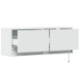 TV-Wandmöbel mit LED-Lichtern, weiß, 100x31x35 cm. von , TV-Möbel - Ref: Foro24-852362, Preis: 66,30 €, Rabatt: %