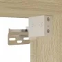 Mesita de noche de pared con luces LED roble Sonoma de , Mesitas de noche - Ref: Foro24-3307979, Precio: 47,55 €, Descuento: %