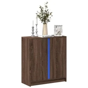 Sideboard mit LED-Beleuchtung, braunes Eichenholz, 77x34x85 cm. von , Sideboards - Ref: Foro24-852137, Preis: 72,38 €, Rabatt: %