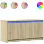 TV stand made of Sonoma oak engineered wood for LED TVs, measuring 100x34x50 cm. by , TV Furniture - Ref: Foro24-852210, Pric...