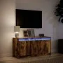 TV-Schrank aus geräucherter Eichen-Ingenieurholz-LED, 100x34x50 cm. von , TV-Möbel - Ref: Foro24-852212, Preis: 80,86 €, Raba...