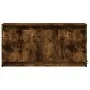 LED TV stand in smoked oak engineered wood 100x34x50 cm by , TV Furniture - Ref: Foro24-852212, Price: 80,86 €, Discount: %