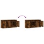 Mueble de TV LED madera ingeniería roble ahumado 100x34x50 cm de , Muebles TV - Ref: Foro24-852212, Precio: 84,54 €
