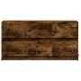 LED TV stand in smoked oak engineered wood 100x34x50 cm by , TV Furniture - Ref: Foro24-852219, Price: 106,23 €, Discount: %