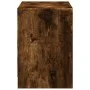 LED TV stand in smoked oak engineered wood 100x34x50 cm by , TV Furniture - Ref: Foro24-852219, Price: 106,23 €, Discount: %