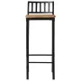Set de mesa alta y taburetes 5 pzas madera maciza mango y metal de , muebles para cocinas y comedores - Ref: Foro24-3216409, ...