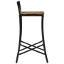 Set de mesa alta y taburetes 5 pzas madera maciza mango y metal de , muebles para cocinas y comedores - Ref: Foro24-3216409, ...
