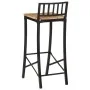 Set de mesa alta y taburetes 5 pzas madera maciza mango y metal de , muebles para cocinas y comedores - Ref: Foro24-3216409, ...