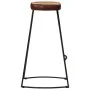 High table set and 5-piece solid mango wood and metal stools. by , Furniture sets for kitchens and dining rooms - Ref: Foro24...