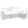 Gartensofa-Set und Kissen, 5-teilig, aus hellem grauem Kunststoff-Rattan. von , Gartensets - Ref: Foro24-3263138, Preis: 330,...