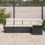 Conjunto de sofá de jardín 5 pcs 242.5 x 132.5 x 85 cm