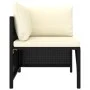 5-piece garden sofa set and black synthetic rattan cushions by vidaXL, Modular outdoor sofas - Ref: Foro24-313517, Price: 173...