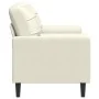 Zweiplätziges Sofa mit cremefarbenen Samtkissen, 140 cm. von , Sofas - Ref: Foro24-3278227, Preis: 259,81 €, Rabatt: %