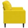 Zweiplätziges Sofa mit gelben Samtkissen, 140 cm. von , Sofas - Ref: Foro24-3278225, Preis: 253,41 €, Rabatt: %