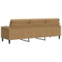 3-seater sofa with brown velvet cushions 210 cm by , Sofas - Ref: Foro24-3278246, Price: 305,20 €, Discount: %