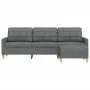 Dreisitzer-Sofa mit dunkelgrauem Stoffhocker, 210 cm. von , Sofas - Ref: Foro24-3278250, Preis: 326,98 €, Rabatt: %