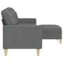 Dreisitzer-Sofa mit dunkelgrauem Stoffhocker, 210 cm. von , Sofas - Ref: Foro24-3278250, Preis: 326,98 €, Rabatt: %