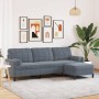 3-seater sofa with dark gray velvet ottoman 210 cm by , Sofas - Ref: Foro24-3278278, Price: 311,84 €, Discount: %