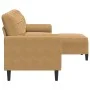 Dreisitzer-Sofa mit braunem Samt-Hocker, 210 cm. von , Sofas - Ref: Foro24-3278284, Preis: 335,24 €, Rabatt: %