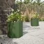 Hexagonal planters 2 units olive green steel 46x40x45 cm by , Pots and planters - Ref: Foro24-851115, Price: 71,97 €, Discoun...