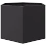 Black steel hexagonal planter 69x60x45 cm by , Pots and planters - Ref: Foro24-851122, Price: 64,72 €, Discount: %