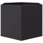 Black steel hexagonal planter 69x60x45 cm by , Pots and planters - Ref: Foro24-851122, Price: 64,72 €, Discount: %