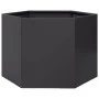 Black steel hexagonal planter 69x60x45 cm by , Pots and planters - Ref: Foro24-851122, Price: 64,72 €, Discount: %