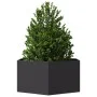 Black steel hexagonal planter 104x90x45 cm by , Pots and planters - Ref: Foro24-851129, Price: 76,67 €, Discount: %