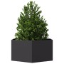 Sechseckiger schwarzer Stahl-Blumenkasten 104x90x45 cm von , Töpfe und Pflanzgefäße - Ref: Foro24-851129, Preis: 81,84 €, Rab...