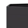 Sechseckiger schwarzer Stahl-Blumenkasten 138x120x45 cm von , Töpfe und Pflanzgefäße - Ref: Foro24-851136, Preis: 92,24 €, Ra...
