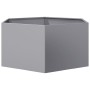 Hexagonal galvanized steel planter 104x90x45 cm by , Pots and planters - Ref: Foro24-851134, Price: 63,92 €, Discount: %