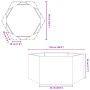 Sechseckiges Blumenbeet aus feuerverzinktem Stahl, 104x90x45 cm. von , Töpfe und Pflanzgefäße - Ref: Foro24-851134, Preis: 63...