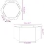 Sechseckiges Blumenbeet aus feuerverzinktem Stahl, 104x90x45 cm. von , Töpfe und Pflanzgefäße - Ref: Foro24-851134, Preis: 61...