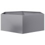 Hexagonal galvanized steel planter 138x120x45 cm by , Pots and planters - Ref: Foro24-851141, Price: 84,48 €, Discount: %