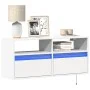 Mueble de TV de pared con luces LED blanco 100x31x45 cm de , Muebles TV - Ref: Foro24-852334, Precio: 68,91 €, Descuento: %