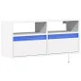 Wand-TV-Möbel mit LED-Lichtern in Weiß 100x31x45 cm von , TV-Möbel - Ref: Foro24-852334, Preis: 68,91 €, Rabatt: %