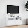 Wand-TV-Möbel mit LED-Lichtern in Weiß 100x31x45 cm von , TV-Möbel - Ref: Foro24-852334, Preis: 68,91 €, Rabatt: %