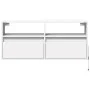 Wand-TV-Möbel mit LED-Lichtern in Weiß 100x31x45 cm von , TV-Möbel - Ref: Foro24-852334, Preis: 68,91 €, Rabatt: %