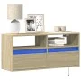 Wand-TV-Möbel mit LED-Lichtern in Sonoma-Eiche 100x31x45 cm von , TV-Möbel - Ref: Foro24-852336, Preis: 66,57 €, Rabatt: %