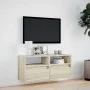 Wand-TV-Möbel mit LED-Lichtern in Sonoma-Eiche 100x31x45 cm von , TV-Möbel - Ref: Foro24-852336, Preis: 66,57 €, Rabatt: %