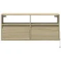 Wand-TV-Möbel mit LED-Lichtern in Sonoma-Eiche 100x31x45 cm von , TV-Möbel - Ref: Foro24-852336, Preis: 66,57 €, Rabatt: %