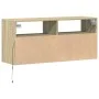 Wand-TV-Möbel mit LED-Lichtern in Sonoma-Eiche 100x31x45 cm von , TV-Möbel - Ref: Foro24-852336, Preis: 66,57 €, Rabatt: %