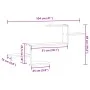 Engineered wood white wall shelf 104x15x49 cm by , Shelves and shelves - Ref: Foro24-853200, Price: 32,57 €, Discount: %